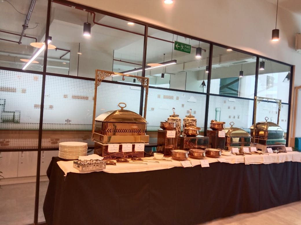 Corporate gala dinner setup